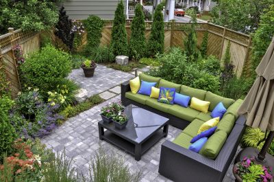 Patio with Paver Design